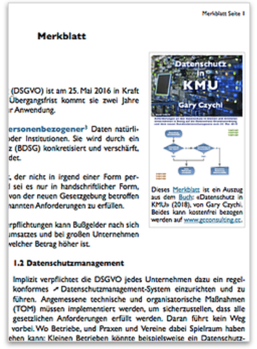 Merkblatt